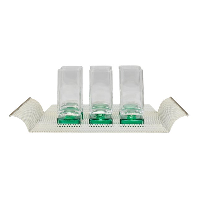 Brass and Perforated Metal Rigitulle Tray from Vereinigte Werkstätten, Germany, 1970s For Sale