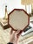 Mini Vintage Hexagonal Italian Molding Mirror For Sale - Image 9 of 10