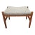 Mid-Century Spottrup Danish Modern Teak and Upholstered Stool For Sale