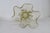 Glass Mid Century Modern Organic Yellow Art Glass Ruffled Rim Handkerchief Vase 4768b For Sale - Image 7 of 15