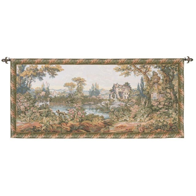 This rustic scene with a charming water mill evokes the tranquil atmosphere of an eighteenth century northern Italian...