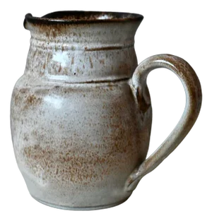 Sandstone Ceramic Pitcher by Serafino Ferraro for Vallauris, 1970s