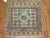 One of a kind, mid 20th-century Wool Hand-knotted Caucasian Mat in excellent Condition. Professionally Washed & personally...