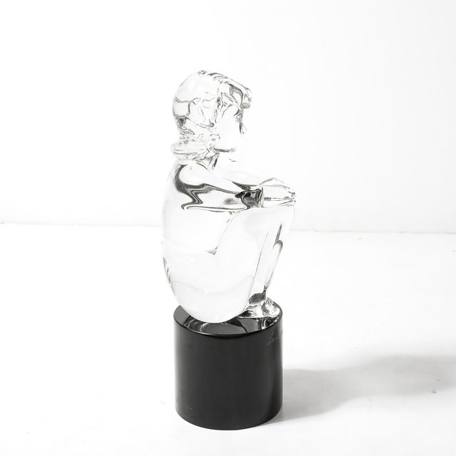 Glass Mid-Century Hand-Blown Murano Glass Figural Sculpture Signed Lorenado Rosin For Sale - Image 7 of 18