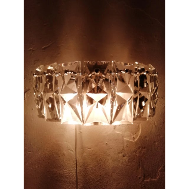 1970s Vintage Crystal Wall Light from Kinkeldey, 1970s For Sale - Image 5 of 7