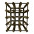 Vintage Industrial Wood & Galvanized Iron 12-Bottle Wine Rack For Sale