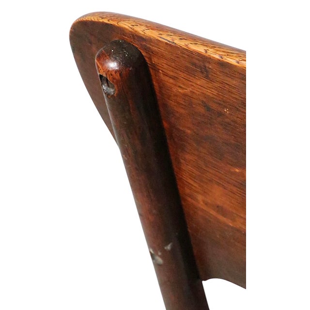 Wood Early 20th Century Victorian Oak Bentwood Side Chair For Sale - Image 7 of 12