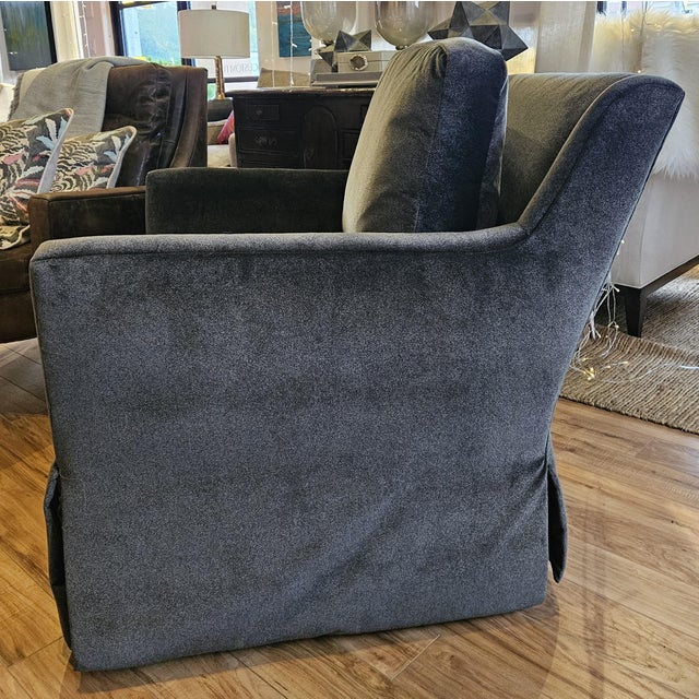 Transitional Jessica Charles Uptown Swivel Rocker For Sale - Image 3 of 6