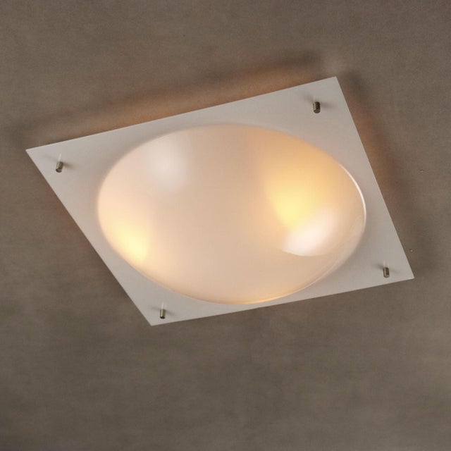 White Vintage Italian 199-B Lamp by Giuseppe Ostuni for O-Luce, 1950s For Sale - Image 8 of 8