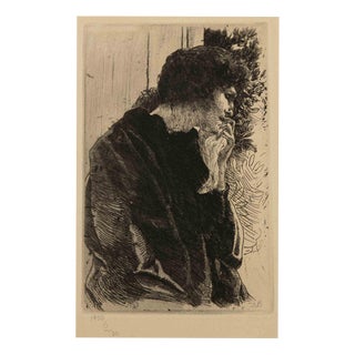 Albert Besnard, Sadness, 1909, Etching, Framed For Sale