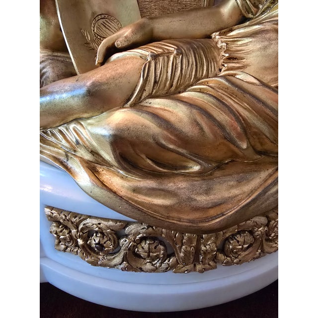 Antique French Louis Xv Museum Cherub Putti Clock For Sale In Boston - Image 6 of 9
