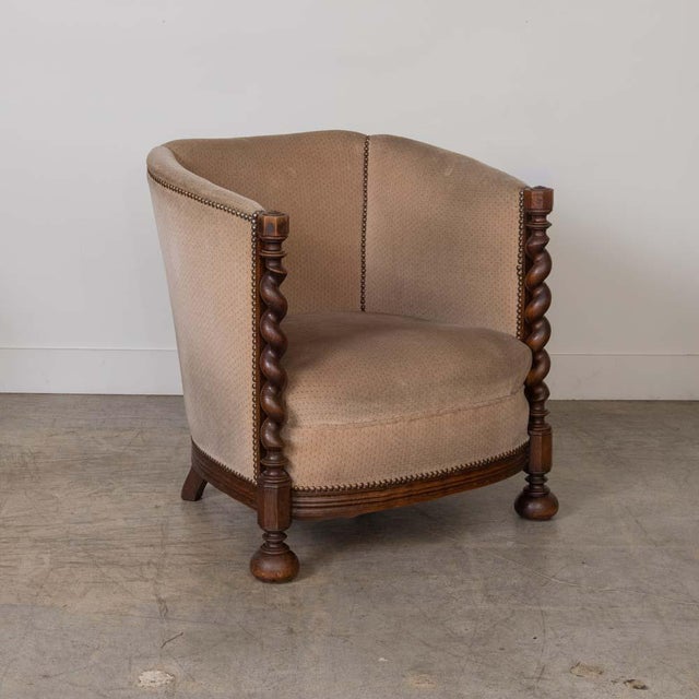 Metal Pair of 19th Century Antique Barley Twist Armchairs For Sale - Image 7 of 18