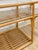 Vintage Console Table Rattan Two-Tier Glass Top Coastal Entryway Sofa Table Rare For Sale - Image 10 of 13