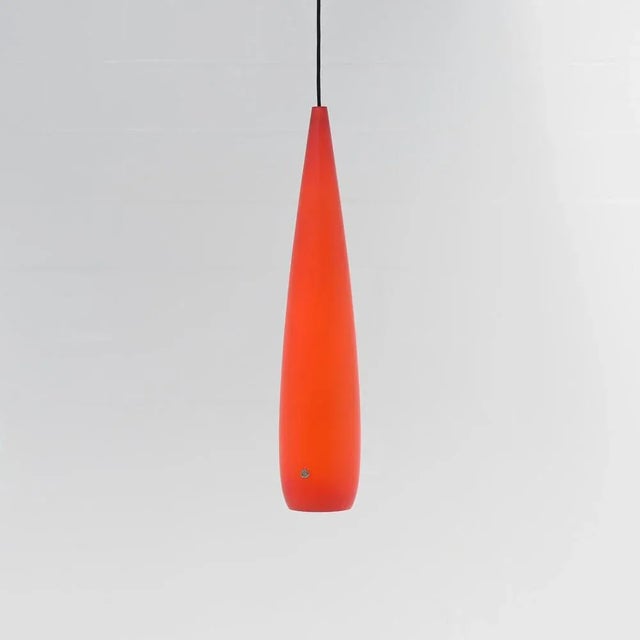 Vintage Glass Pendant Lamps from Kastrup Holmegaard, 1960s, Set of 3 For Sale - Image 3 of 18