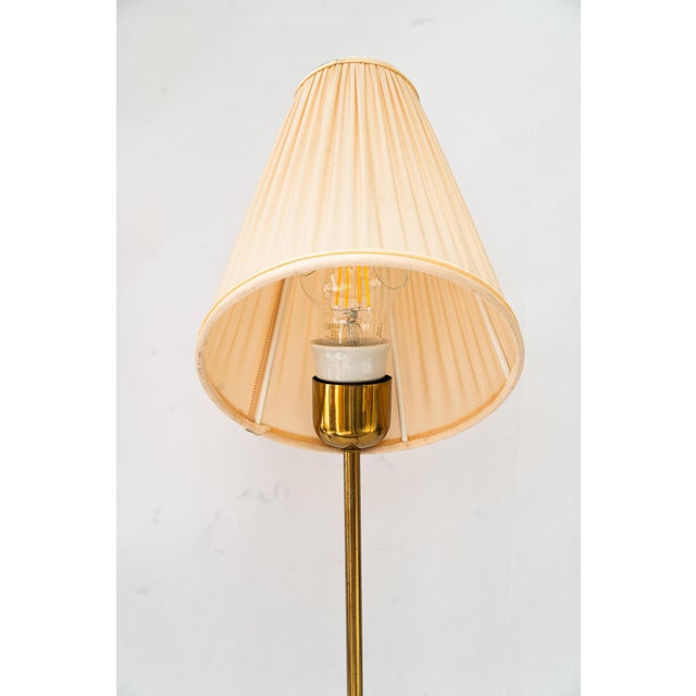 Metal Vintage Table Lamps with Fabric Shades from J.T. Kalmar, 1950s, Set of 2 For Sale - Image 7 of 18