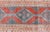 Red Antique Persian Serab With Tri-Medallion Geometric Design in Red and Steel Blue 2'8 X 9'6 For Sale - Image 8 of 11