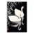 White Chinese Geese Swimming, Vintage Japanese Woodblock Print Reproduction, 16" X 24" For Sale
