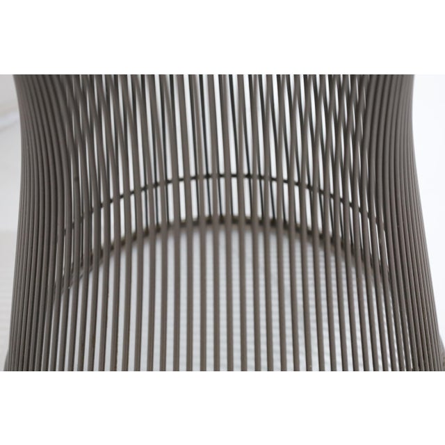Knoll Warren Platner for Knoll Bronze Stool in Textured Boucle' For Sale - Image 4 of 7