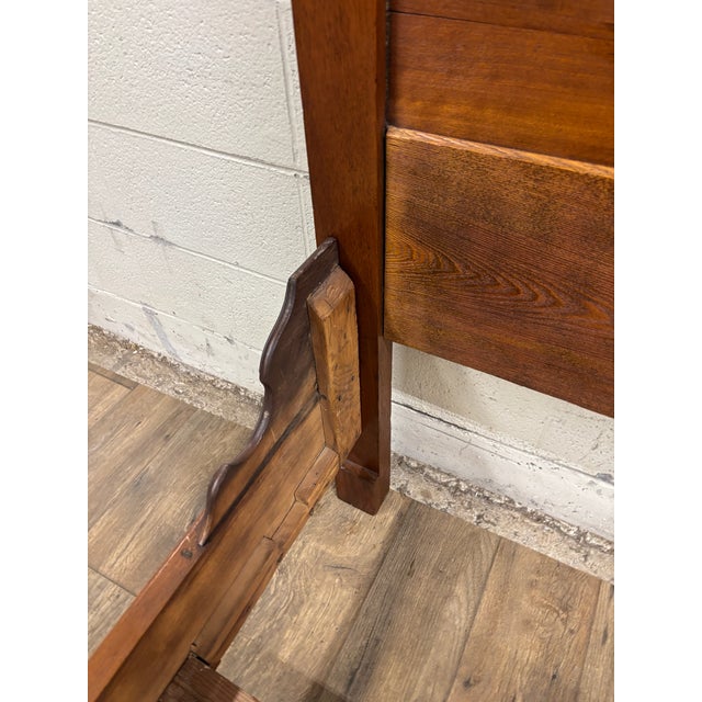 Antique Full Size Victorian Monumental Eastlake Carved High Back Bed For Sale - Image 11 of 16