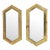 Vintage Brass Decorative Mirrors- Set For Sale