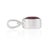 Metal Dainty Pear Cut 0.82 Ct Ruby Bezel Set Solitaire Pendant in 925 Sterling Silver For Sale - Image 7 of 12