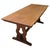 Brown Arts & Crafts Golden Oak Refectory Dining Table, 1880 For Sale - Image 8 of 8