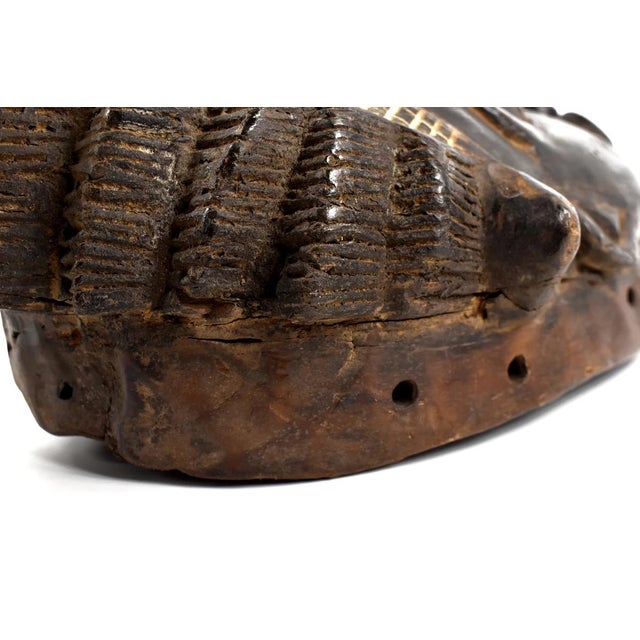 Early 20th Century Early 20th Century Yaure Baule Portrait Mask Côte d'Ivoire For Sale - Image 5 of 7