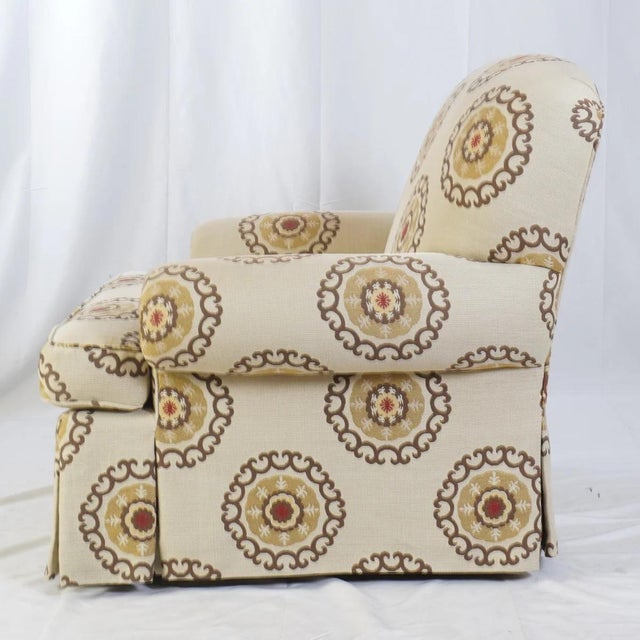 Pair Of Emanuel Cappello Skirted Club Chairs For Sale In New York - Image 6 of 9