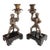 Vintage Castilian Imports Silver-Tone Monkey Opera Candlesticks – Pair, India, 1980s For Sale