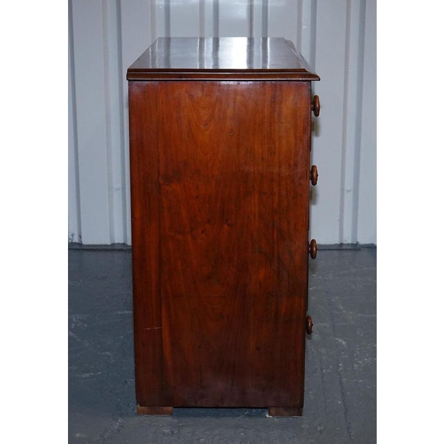 Large Victorian Chest of Drawers with Original Knobs and Locks For Sale - Image 14 of 16