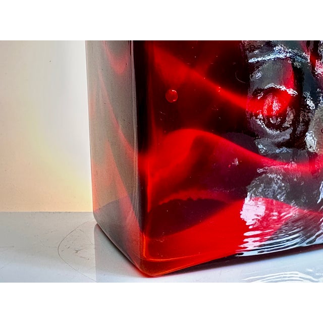 Mid-Century Modern Pop Art Glass Vase from Opaline Florence, Italy, 1960s For Sale - Image 13 of 16