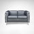 Metal LC2 2-Seater Sofa by Le Corbusier for Cassina, 1990s For Sale - Image 7 of 7