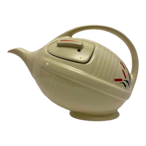 Vintage 1997 Jewel Tea Autumn Leaf Football Teapot Hall China, Limited Edition
