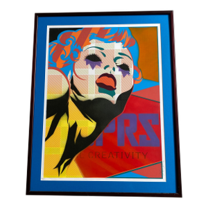 Contemporary Modern 'Creativity' Framed Modern Art Print - Signed