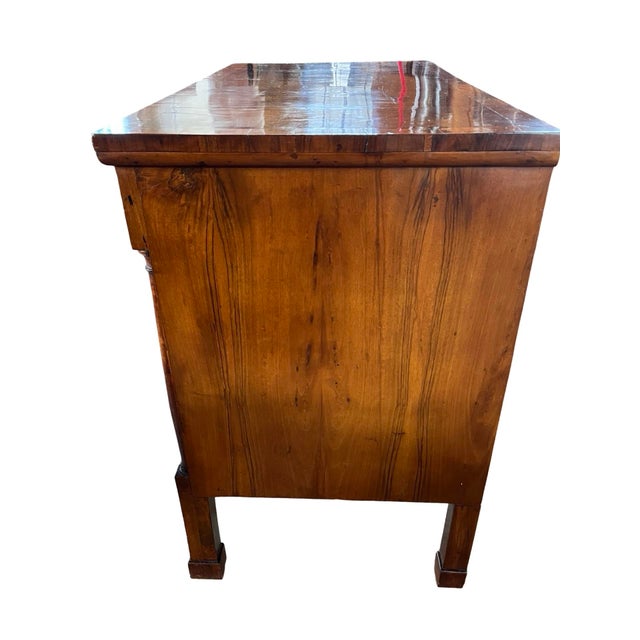 19th Century Empire Walnut Chest of Drawers For Sale - Image 4 of 13
