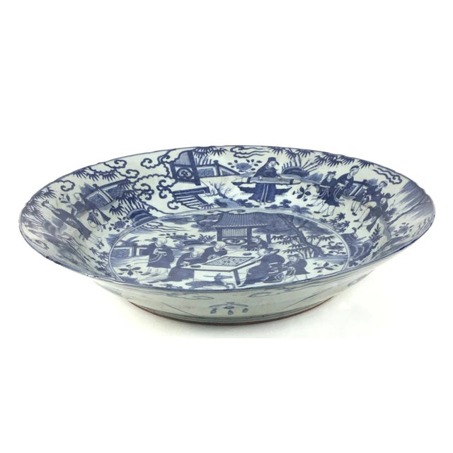 Mid 1800's Chinese Antique Porcelain Charger For Sale - Image 13 of 13