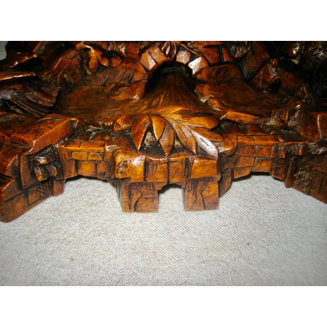 Black Forest Large Inkwell 19 Century For Sale - Image 6 of 14