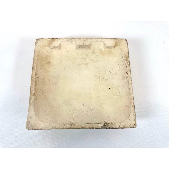 1970s Mid-Century Abstract Wall Relief in Ceramic Signed e.w., 1970s For Sale - Image 5 of 7