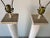 1980s 1980s Vintage Faux Pencil Reed Plaster Floor Lamps With Coral Stone Base – Pair For Sale - Image 5 of 12