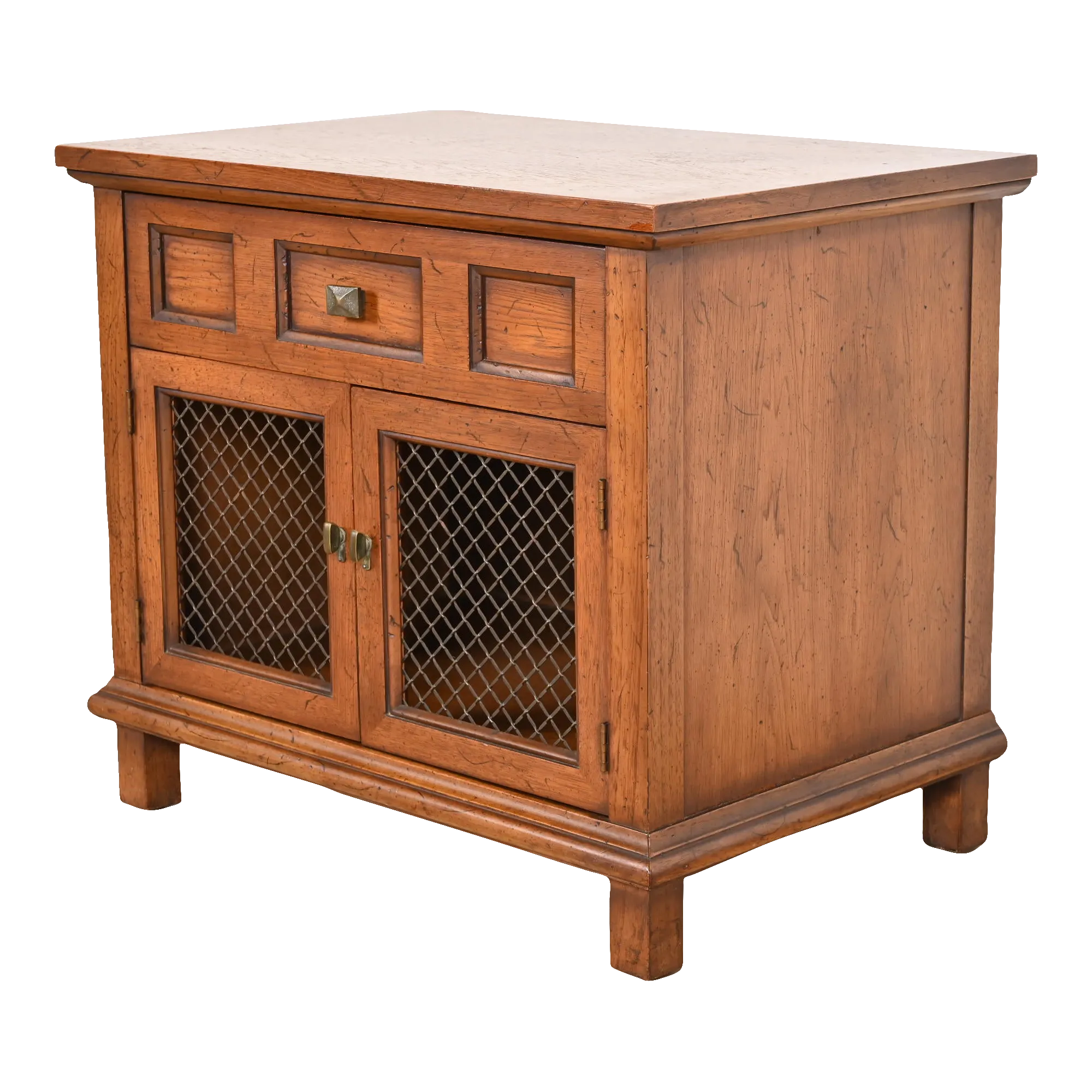 レトロ ミッドセンチュリー 昭和 平成レトロ ネオレトロ retro mod Henredon Mid-Century Modern Walnut Nightstand, 1960s | Chairish