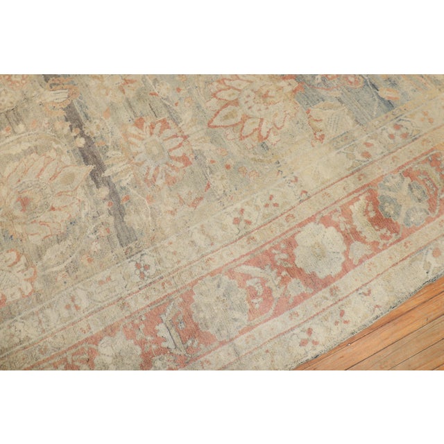 Red Early 20th Century Beautiful Oversize Persian Bibikabad Rug - 12' x 16'6" For Sale - Image 8 of 12