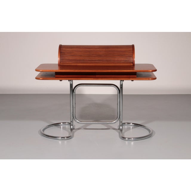 Italian Maia Walnut Desk by Giotto Stoppino for Bernini, 1960s For Sale - Image 9 of 15