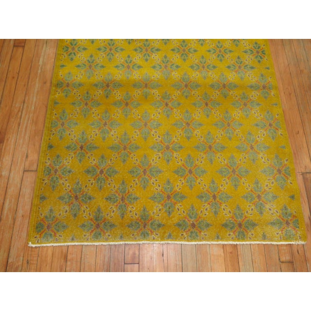 Contemporary Vintage Yellow Anatolian Rug For Sale - Image 3 of 18