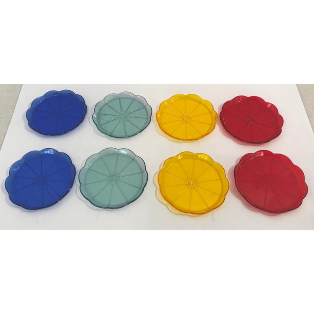 Vintage Lucite Plastic Coasters Set of 8 Chairish