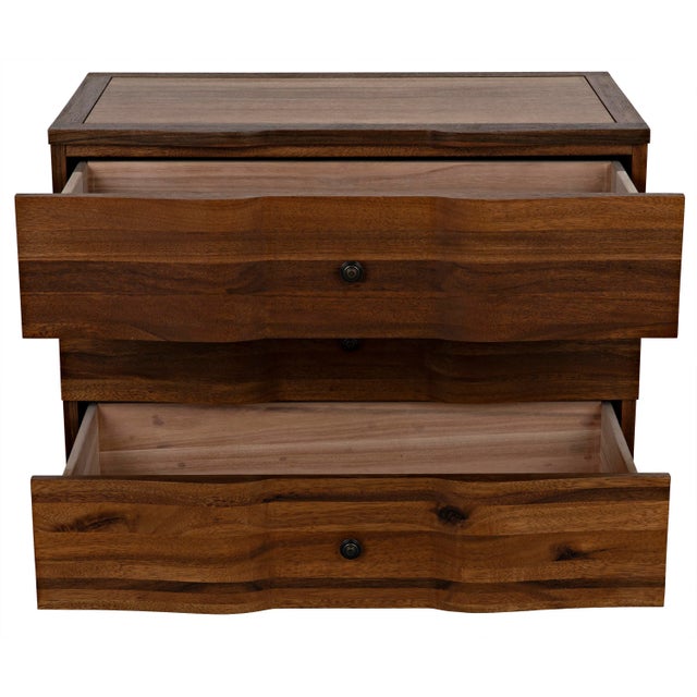 Wood Claudie Chest in Dark Walnut For Sale - Image 7 of 13