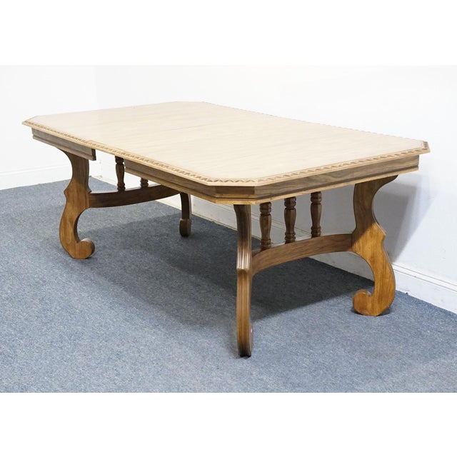 BASSETT FURNITURE Centuria Collection Solid Pecan Mediterranean Style 78" Dining Table 429-42-448 30.25" High 66" Wide 44"...