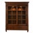 Ethan Allen Ashton Curio Cabinet With Carved Details, Sliding Glass Doors & Interior Lighting For Sale