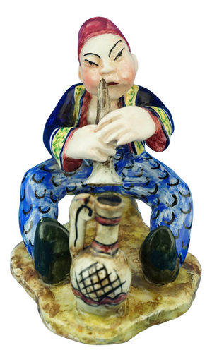 Vintage Italian Art Deco Ceramic Figurine by Leopold Anzengruber, 1950s