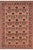 Ikat Floral 1990's Pak-Persian Black/Red Wool Rug - 6'0'' X 9'5'' For Sale - Image 9 of 9