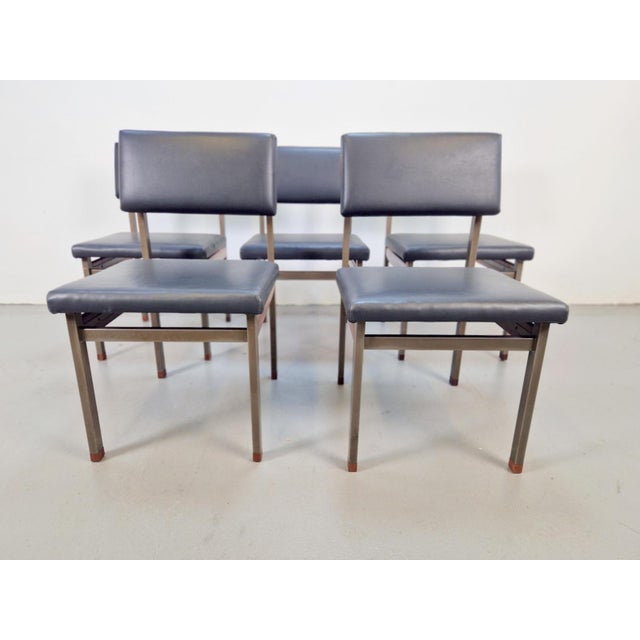 Pali Dining Chairs and Table by Louis van Teeffelen for Wébé, 1960s, Set of 6 For Sale - Image 6 of 18